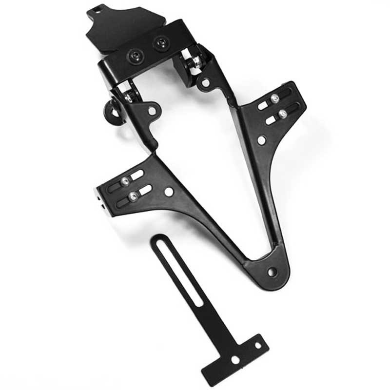 ADJUSTABLE LICENSE PLATE BRACKET FOR APRILIA SL 750 Shiver 07-16 / GT ABS 09-13 - HIGHSIDER