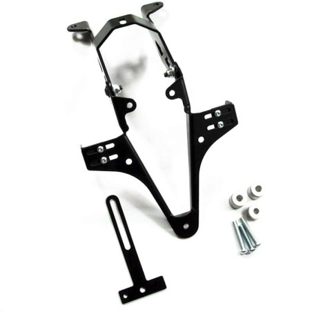 ADJUSTABLE LICENSE PLATE BRACKET FOR KTM 690 DUKE 08-11, DUKE R 10-12, SM 07-09, SMR BJ 08-10 - HIGHSIDER