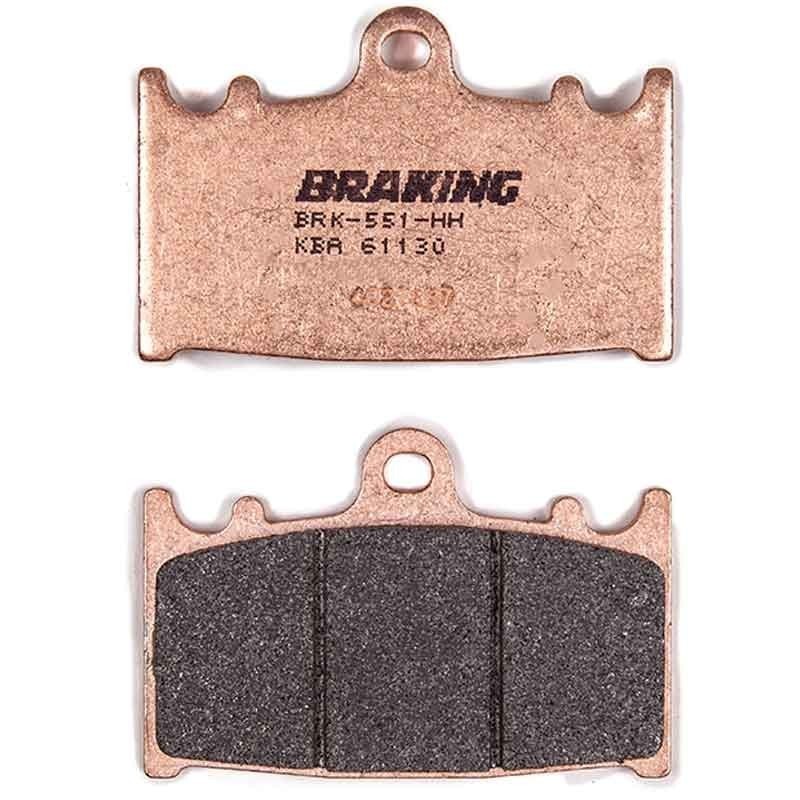 PASTIGLIE FRENO ANTERIORI BRAKING SINTERIZZATE STRADALI PER APRILIA TUONO R (2 pads per caliper) 1000 2002-2009 - CM55