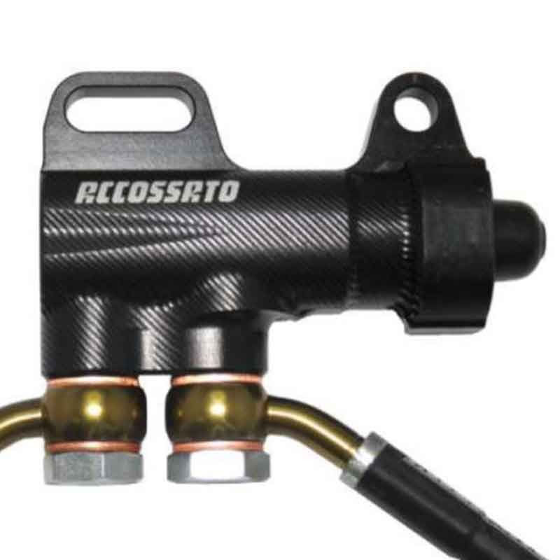 ACCOSSATO REAR BRAKE MASTER CYLINDER WITH DOUBLE CONNECTION - MP005
