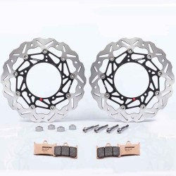 BRAKING WAVE SK2 320MM OVERSIZE FRONT BRAKE DISCS KIT, SPACERS, PADS AND BOLTS FOR YAMAHA MT-09 14-20