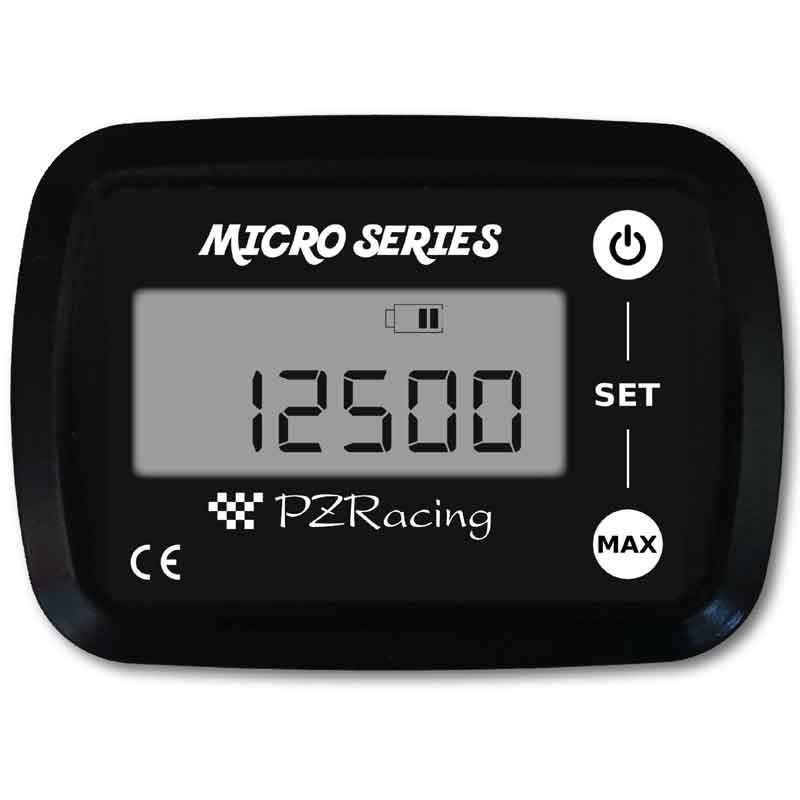 DIGITAL REV COUNTER AND HOUR METER - PZRACING MICRO SERIES