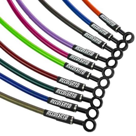 Tubi Freno in Treccia Standard Mz Mastiff / Baghira 660cc 1998-07 - AGF9990