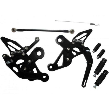 RACING REARSETS KIT ACCOSSATO YAMAHA MT-09 / FZ-09 / XSR900