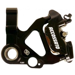 KIT PINZA FRENO RADIALE ANTERIORE ACCOSSATO PZ014 + STAFFA DI MONTAGGIO PER VESPA