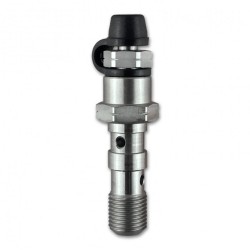 BLEEDING VALVE FOR THUMB BRAKE MASTER CYLINDER, HRMC AND REAR PUMP ACCOSSATO - M10X1 - DOUBLE FITTING