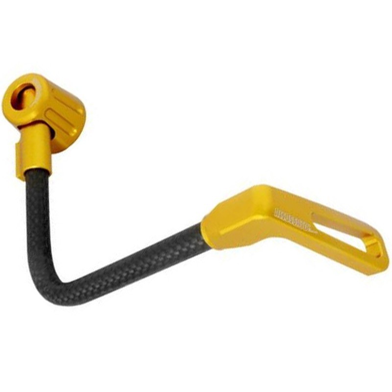 ACCOSSATO DEFLECTOR BRAKE LEVER GUARD - 90° BENT HOSE IN CARBON