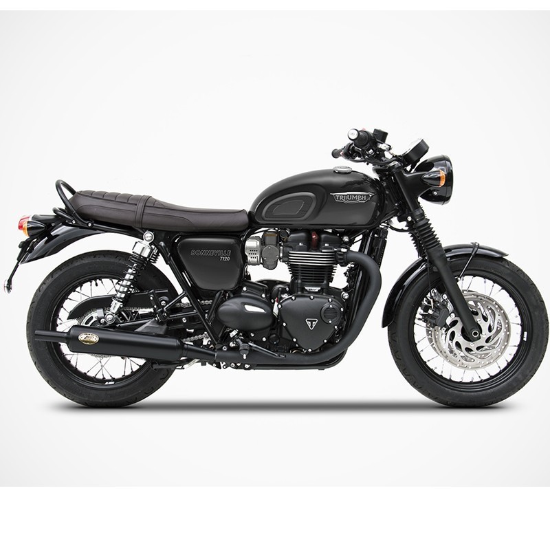 ZARD BOTTLE DESIGN EXHAUST FOR TRIUMPH BONNEVILLE T120 16-19