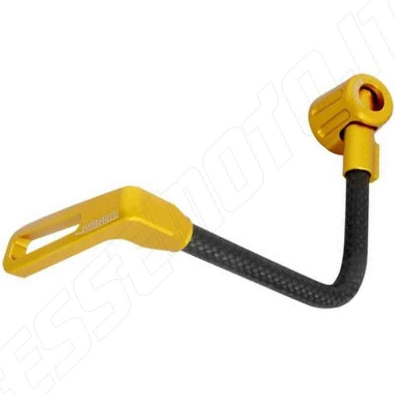 ACCOSSATO DEFLECTOR CLUTCH LEVER GUARD - 90° BENT HOSE IN CARBON