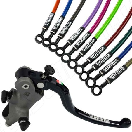 KITA 5: BRAKE MASTER CYLINDER Ø 19 +  BRAKE HOSE KIT ACCOSSATO