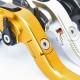 FOLDABLE CLUTCH AND BRAKE LEVERS ''WAVE'' ESSEMOTO - AM0602L