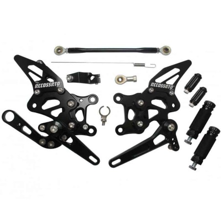PEDANE ARRETRATE ACCOSSATO APRILIA RSV4 2009-2019 (NO ABS)