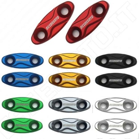 COPPIA TAPPI SPECCHIETTI RETROVISORI ACCOSSATO APRILIA - MC001